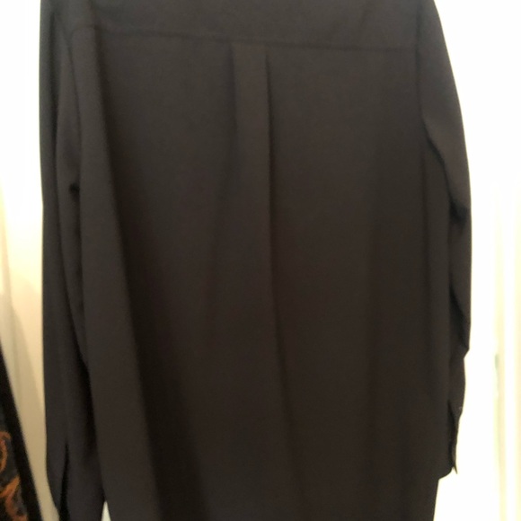 Hilary Radley Black Long sleeve blouse Size XL - Picture 3 of 6